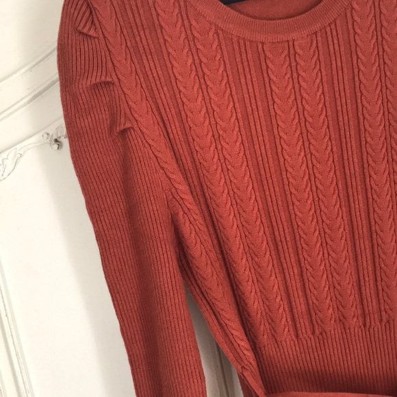 $9 flash sale (24 hr) Brown knit sweater dress plus size 2x 2XL with belt - Picture 5 of 7